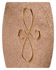 DAREC 601 CP SH BZ Copper Scroll Shimmer Bronze Background